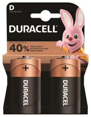 Elem, D góliát, 2 db, DURACELL "Basic"