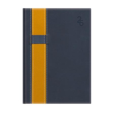 Naptár, tervező, A5, napi, TOPTIMER "Vario", kék-sárga