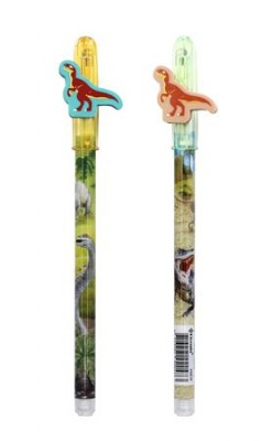 Tolóbetétes ceruza radírral display, HB, ICO "Bensia", dinoszaurusz